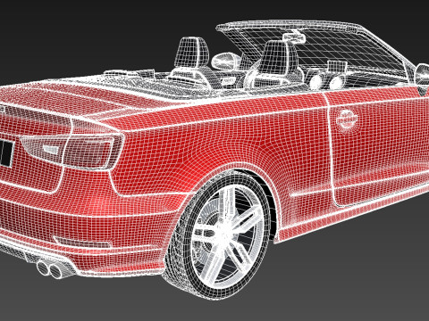 Audi S3 Cabriolet 2015 3D Modell