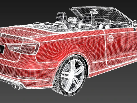 Audi S3 Cabriolet 2015 3D Model