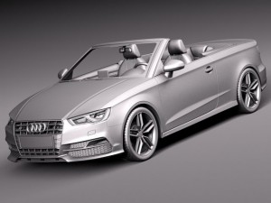 Audi S3 Cabriolet 2015 3D मॉडल