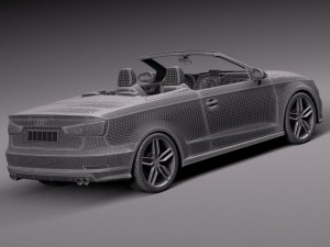 Audi S3 Cabriolet 2015 3D मॉडल