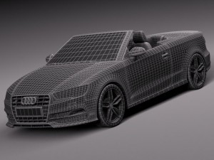 Audi S3 Cabriolet 2015 3D मॉडल