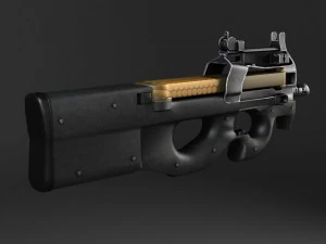 FN P90 Submachine 3D Model