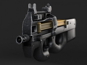 FN P90 Submachine 3D 모델