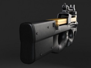 FN P90 Submachine 3D 모델