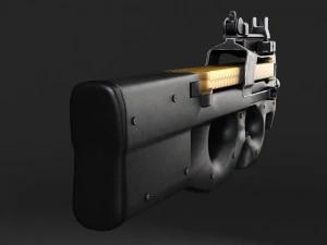 FN P90 Submachine 3D Model