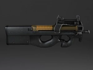 FN P90 Submachine 3D Model