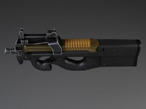 FN P90 Submachine 3D 모델