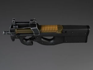 FN P90 Submachine 3D Model