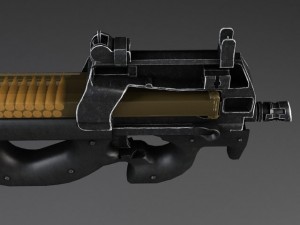 FN P90 Submachine 3D 모델