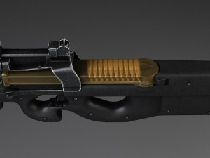 FN P90 Submachine 3D 모델