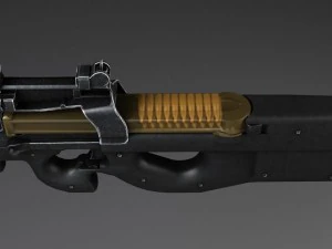 FN P90 Submachine 3D Model