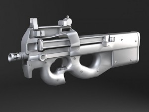 FN P90 Submachine 3D 모델