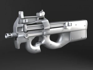 FN P90 Submachine 3D Model