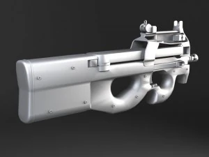 FN P90 Submachine 3D Model