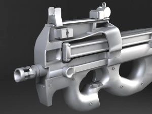 FN P90 Submachine 3D Model
