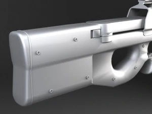 FN P90 Submachine 3D Model