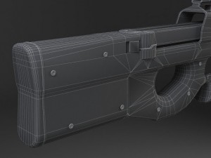 FN P90 Submachine 3D 모델