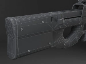 FN P90 Submachine 3D Model