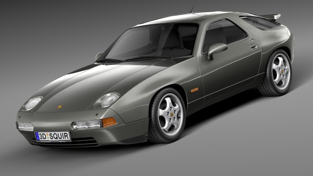 Porsche 928 GTS 1992-1995 Modelo 3D .c4d .max .obj .3ds .fbx .stl .blend 