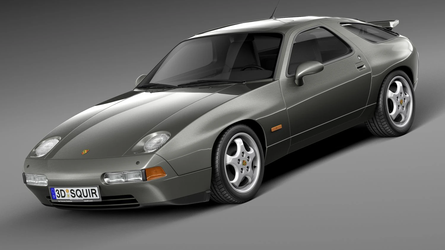 Porsche 928 GTS 1992-1995 3D Model .c4d .max .obj .3ds .fbx .stl .blend 