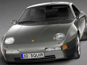 Porsche 928 GTS 1992-1995 3D Model
