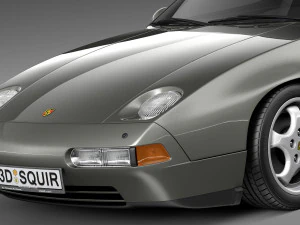 Porsche 928 GTS 1992-1995 3D Model