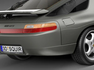 Porsche 928 GTS 1992-1995 3D Model