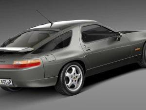 Porsche 928 GTS 1992-1995 3D Model