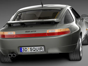 Porsche 928 GTS 1992-1995 3D Model