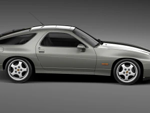 Porsche 928 GTS 1992-1995 3D Model