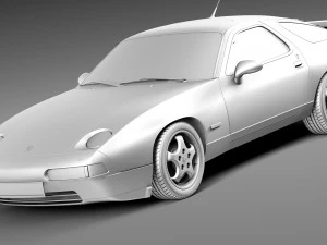 Porsche 928 GTS 1992-1995 3D Model
