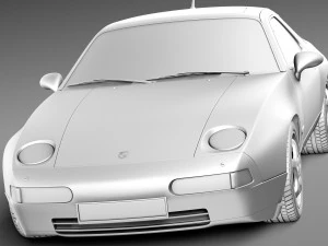 Porsche 928 GTS 1992-1995 3D Model