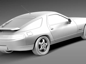 Porsche 928 GTS 1992-1995 3D Model