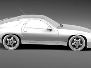Porsche 928 GTS 1992-1995 3D Model