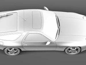 Porsche 928 GTS 1992-1995 3D Model
