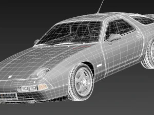 Porsche 928 GTS 1992-1995 3D Model