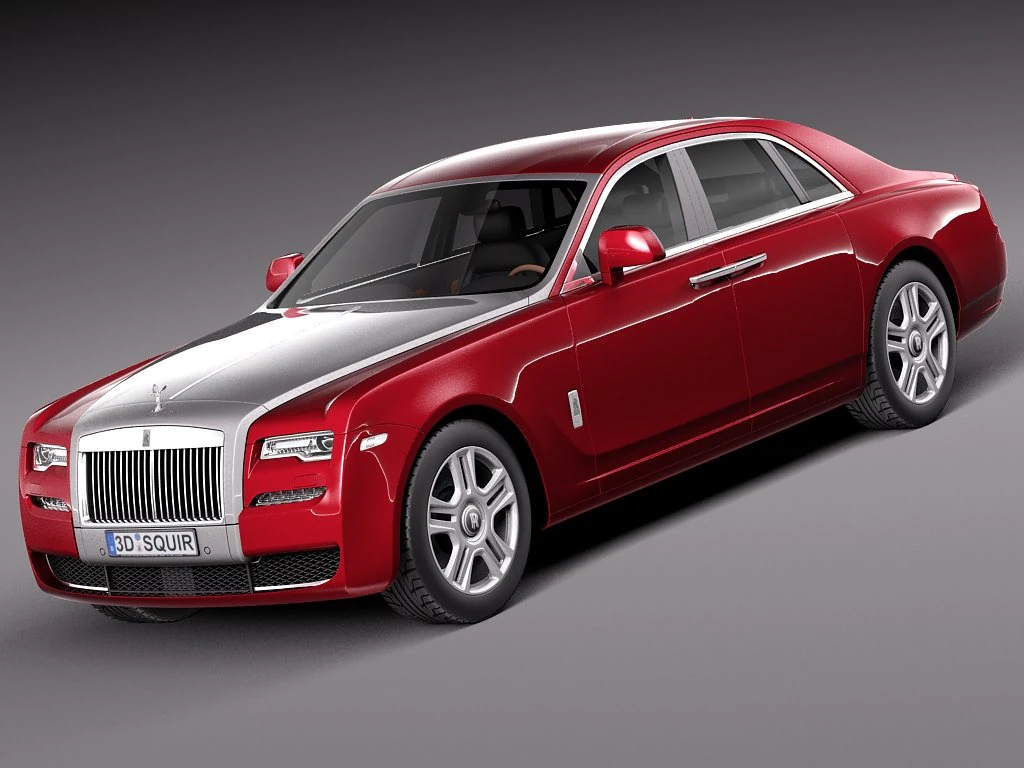 RollsRoyce Ghost Series II 2015 3D Model .c4d .max .obj .3ds .fbx .stl .blend 