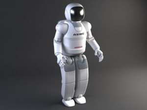 Honda Asimo Robot Rigged 3D Model