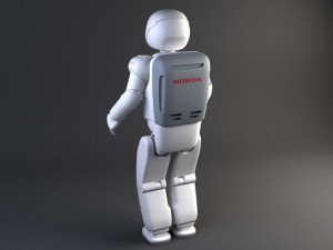 Honda Asimo Robot Rigged 3D Модель
