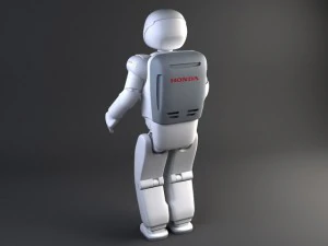 Honda Asimo Robot Rigged 3D Model