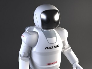 Honda Asimo Robot Rigged 3D Модель