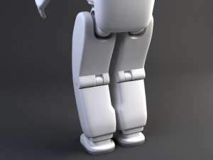 Honda Asimo Robot Rigged 3D Модель