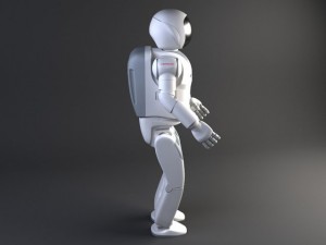 Honda Asimo Robot Rigged 3D Модель