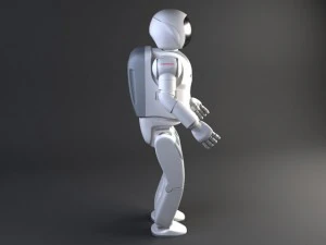 Honda Asimo Robot Rigged 3D Model
