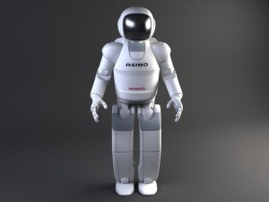Honda Asimo Robot Rigged 3D Модель