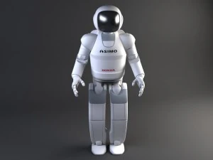 Honda Asimo Robot Rigged 3D Model