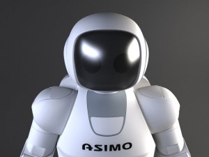 Honda Asimo Robot Rigged 3D Modell in Roboter 3DExport