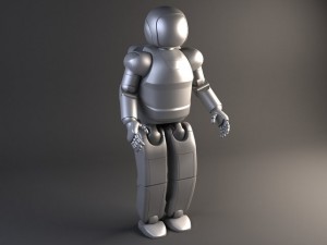 Honda Asimo Robot Rigged 3D Модель