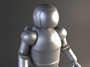 Honda Asimo Robot Rigged 3D Модель