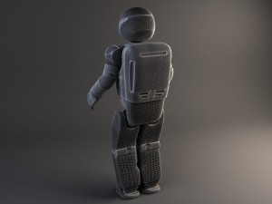 Honda Asimo Robot Rigged 3D Модель